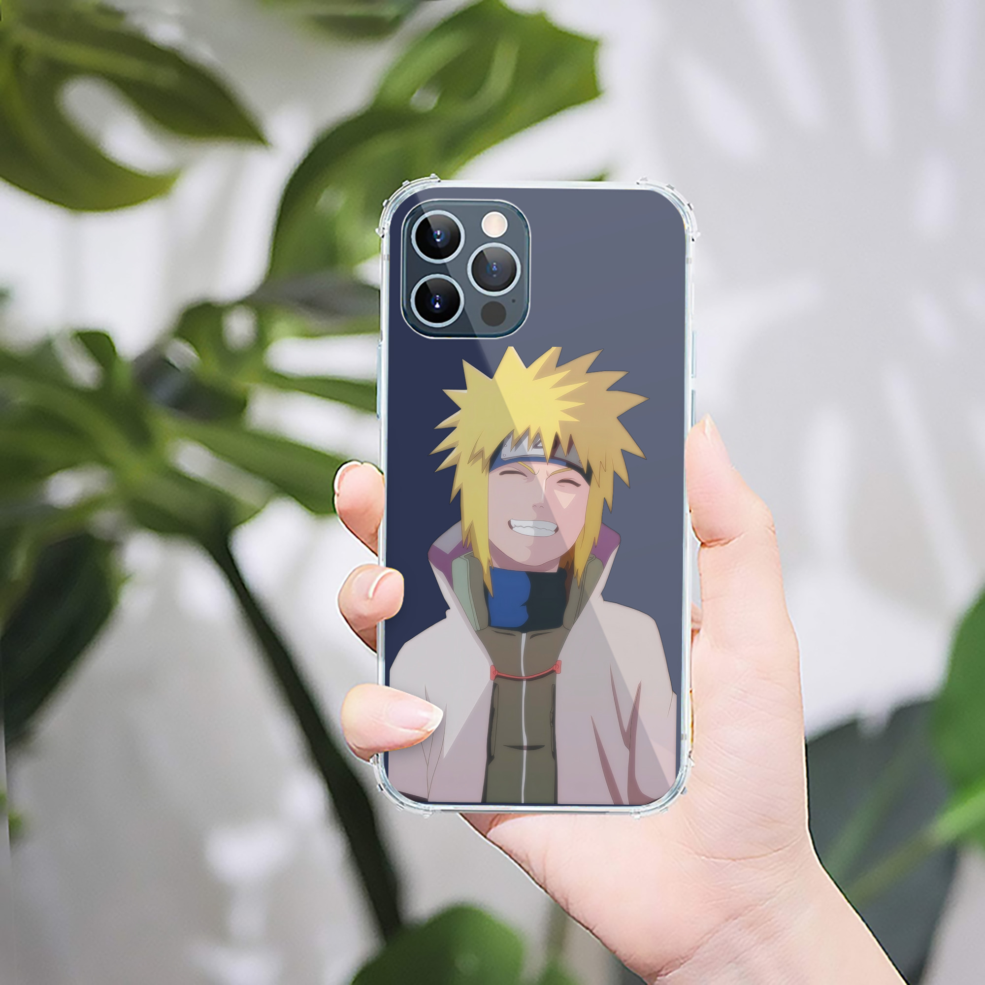 （画像用） NARUTO -ナルト- 波風 ミナト Namikaze Minato 【iPhone 12シリーズ対応】透明スマホケース（クリアソフトケース）